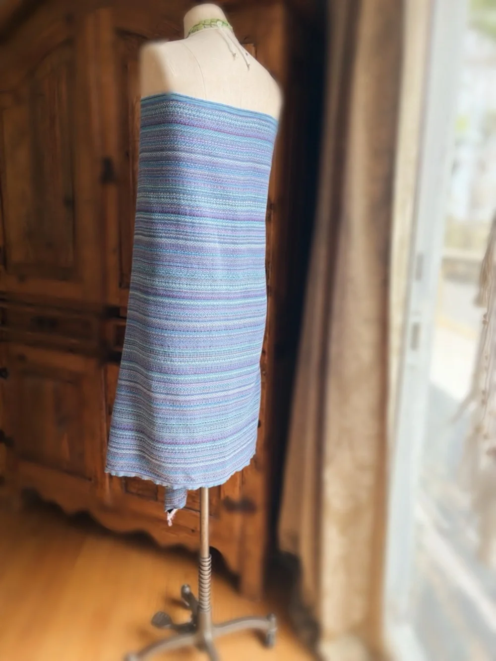 Pre-loved Vintage Bay Laurel Turkish Peshtemal Towel / Wrap